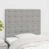 Tête de lit Gris clair 100x5x118/128 cm Tissu 634013634013