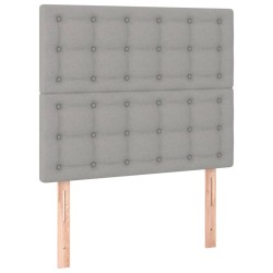 Tête de lit Gris clair 100x5x118/128 cm Tissu 634013634013