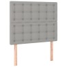Tête de lit Gris clair 100x5x118/128 cm Tissu 634013634013