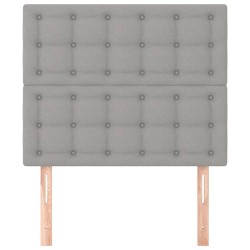 Tête de lit Gris clair 100x5x118/128 cm Tissu 634013634013