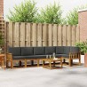 Ensemble de canapés d'extérieur 7 pcs Naturel et Anthracite 634016634016