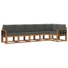 Ensemble de canapés d'extérieur 6 pcs Naturel et Anthracite 634018634018