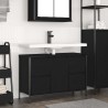 Meuble sous-vasque avec tiroirs chêne noir 90x34,5x60 cm 634019634019