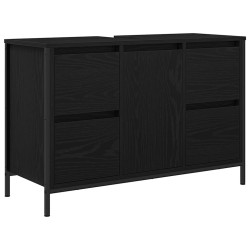 Meuble sous-vasque avec tiroirs chêne noir 90x34,5x60 cm 634019634019