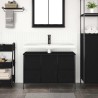 Meuble sous-vasque avec tiroirs chêne noir 90x34,5x60 cm 634019634019