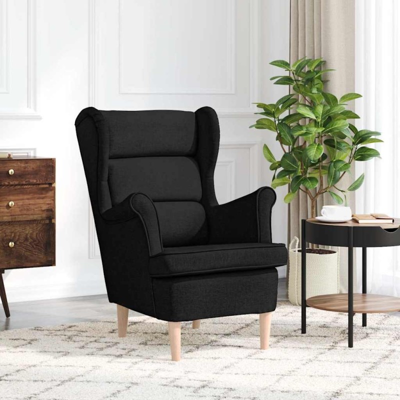 Fauteuil noir 74x84x100 cm tissu 634029634029
