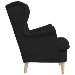 Fauteuil noir 74x84x100 cm tissu 634029634029