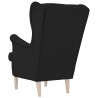 Fauteuil noir 74x84x100 cm tissu 634029634029