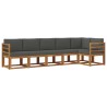 Ensemble de canapés d'extérieur 6 pcs Naturel et Anthracite 634032634032