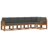 Ensemble de canapés d'extérieur 6 pcs Naturel et Anthracite 634040634040