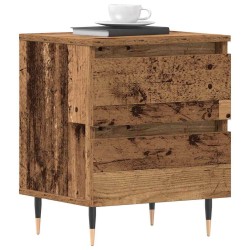Cabinet de chevet avec tiroir 2 pcs Bois ancien 40 x 35 x 50 cm 634042634042