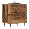 Cabinet de chevet avec tiroir 2 pcs Bois ancien 40 x 35 x 50 cm 634042634042