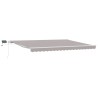 Auvent rétractable Gris clair 450 × 300 cm Tissu et Aluminium 634047634047