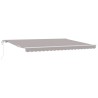 Auvent rétractable Gris clair 450 × 300 cm Tissu et Aluminium 634050634050