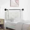 Tête de lit suspendue Avec lumière LED Blanc Simili cuir 634052634052