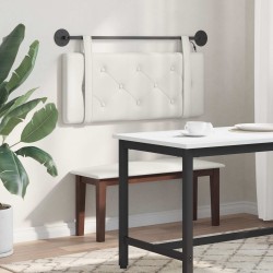 Tête de lit suspendue Avec lumière LED Blanc Simili cuir 634052634052