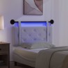Tête de lit suspendue Avec lumière LED Blanc Simili cuir 634052634052
