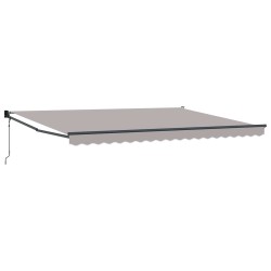 Auvent rétractable Gris clair 450 x 300 x 165 cm 634056634056