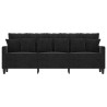 Canapé à 3 places Noir 180 cm Velours 634062634062