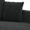 Canapé à 3 places Noir 180 cm Velours 634062634062