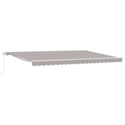 Auvent rétractable Gris clair 500 × 350 cm 634063634063