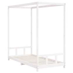 Cadre de lit pour enfants blanc 90x200 cm bois de pin massif 634071634071