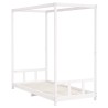 Cadre de lit pour enfants blanc 90x200 cm bois de pin massif 634071634071