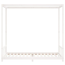 Cadre de lit pour enfants blanc 90x200 cm bois de pin massif 634071634071