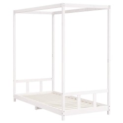 Cadre de lit pour enfants blanc 90x200 cm bois de pin massif 634071634071