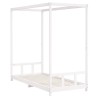 Cadre de lit pour enfants blanc 90x200 cm bois de pin massif 634071634071