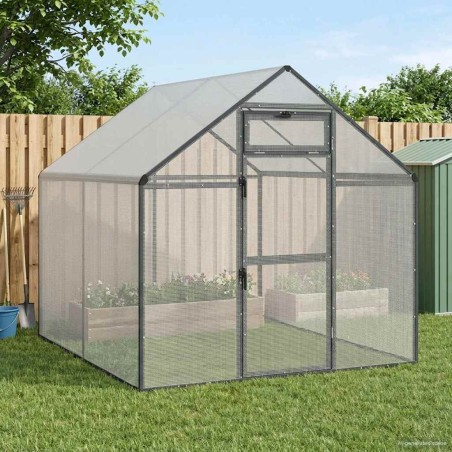 Cage pour oiseaux Anthracite 181,5 x 221 x 173,5 cm 634073634073