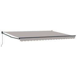 Auvent rétractable Gris clair 450 x 300 x 165 cm 634080634080