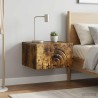 Cabinet de chevet mural 2 pcs Chêne fumé 33 x 34,5 x 20 cm 634082634082