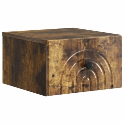 Cabinet de chevet mural 2 pcs Chêne fumé 33 x 34,5 x 20 cm 634082634082