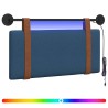 Tête de lit suspendue Avec lumière LED Bleu PU antique 634084634084