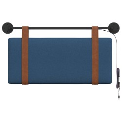Tête de lit suspendue Avec lumière LED Bleu PU antique 634084634084