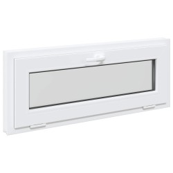 Fenêtre de sous-sol RISOR 100 x 40 cm PVC et verre Blanc 634091634091