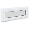 Fenêtre de sous-sol RISOR 100 x 40 cm PVC et verre Blanc 634091634091