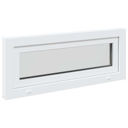 Fenêtre de sous-sol RISOR 100 x 40 cm PVC et verre Blanc 634091634091