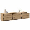 Meuble TV avec LED 165 x 34 x 40 cm Chêne artisan 634093634093