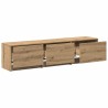 Meuble TV avec LED 165 x 34 x 40 cm Chêne artisan 634093634093