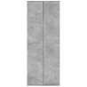 Buffet haut gris béton 70x35x180 cm bois d'ingénierie 634098634098
