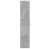 Buffet haut gris béton 70x35x180 cm bois d'ingénierie 634098634098