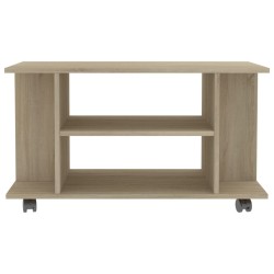Meuble TV et roulettes chêne sonoma 80x40x45 cm bois ingénierie 634106634106