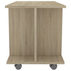 Meuble TV et roulettes chêne sonoma 80x40x45 cm bois ingénierie 634106634106