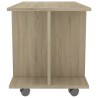 Meuble TV et roulettes chêne sonoma 80x40x45 cm bois ingénierie 634106634106