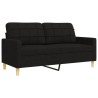 Ensemble de canapés 2 pcs noir tissu 634110634110