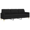 Ensemble de canapés 2 pcs noir tissu 634110634110