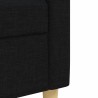 Ensemble de canapés 2 pcs noir tissu 634110634110