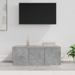 Meuble TV Gris béton 80x34x30 cm Bois d'ingénierie 634113634113